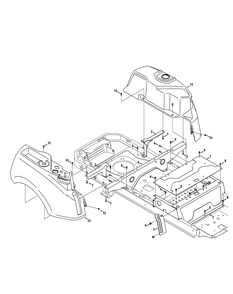 Part Location Diagram of 703-08718-4021 Cub Cadet Seatbox Plate